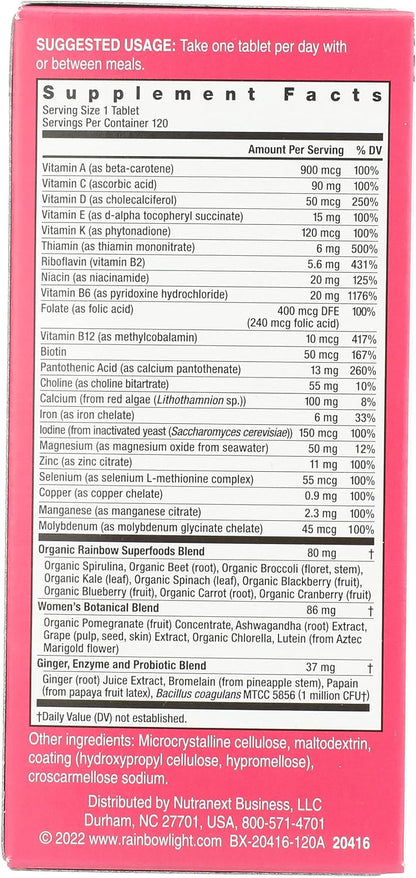 Rainbow Light Multivitamínico para Mujeres – Comodidad: Una sola dosis al día te proporciona los nutrientes – Image 2