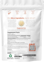 Vitamina D3 50.000 UI + K2 MK-7 200 mcg, 240 Cápsulas Blandas con Aceite de Coco Virgen