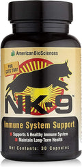 American BioSciences NK-9, AHCC Suplemento para Perros y Gatos - Apoyo Inmunológico - 30 Cápsulas, 250mg/cápsula