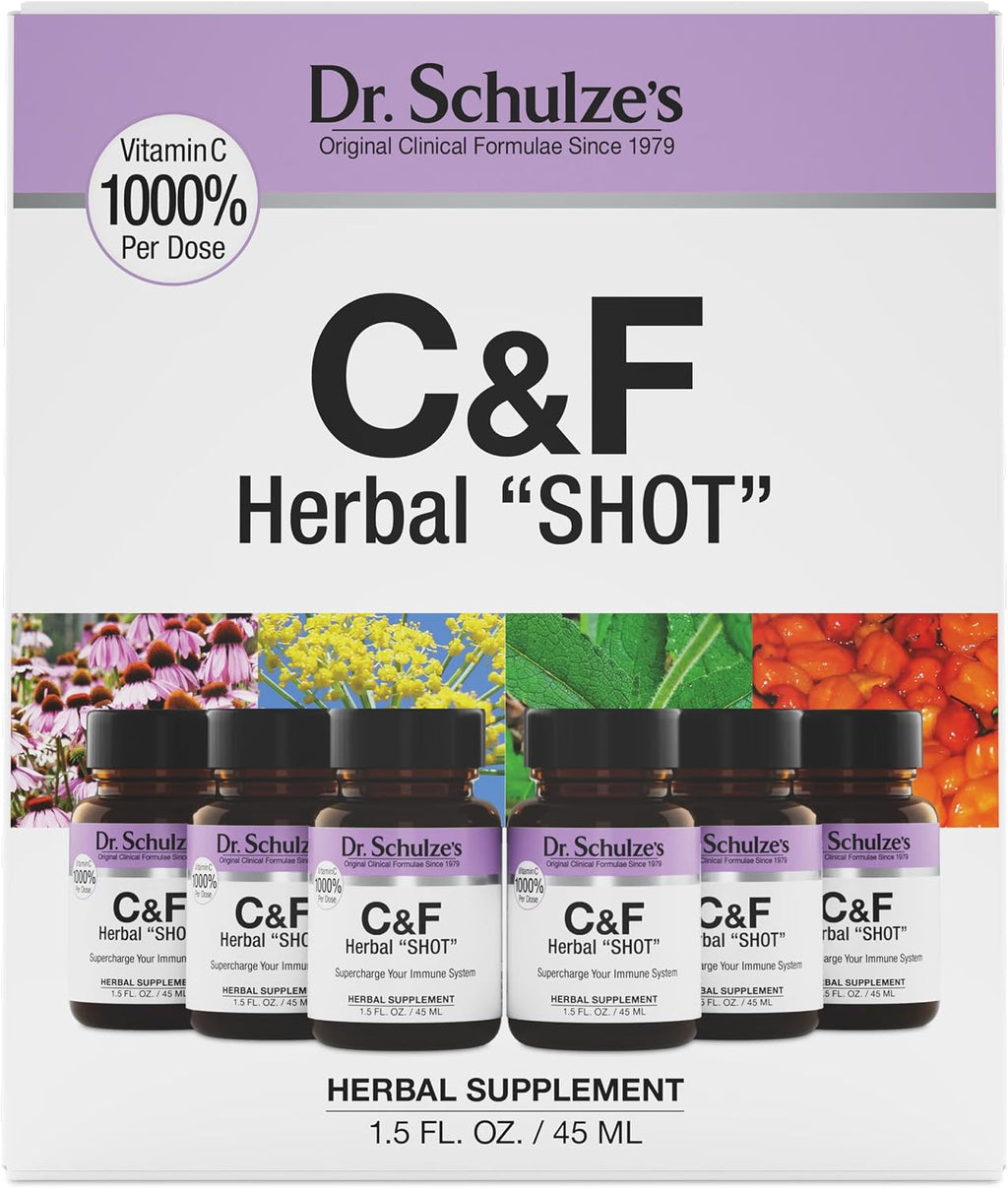 Dr. Schulze's Herbal Shot - Extracto Orgánico para el Sistema Inmunitario - 9 Fl. Oz. (6 dosis)