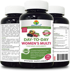 Briofood, Multivitamínico Diario para Mujeres - Multivitamínico para Mujeres con Omega Vegetal (180 Comprimidos)