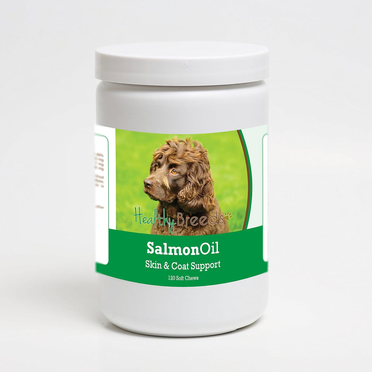 Healthy Breeds Salmon Oil Soft Chews para – Piel y pelaje: El EPA y DHA pueden ayudar a mantener la barrera – Image 1