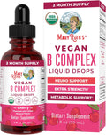 MARYRUTH'S Organics Complejo B | Gotas Líquidas de Vitaminas B | Biotina | B12 | Niacina | Folato | Apoyo Metabólico | Vegano | Orgánico | Sin Gluten