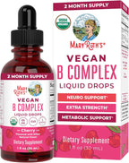 MARYRUTH'S Organics Complejo B | Gotas Líquidas de Vitaminas B | Biotina | B12 | Niacina | Folato | Apoyo Metabólico | Vegano | Orgánico | Sin Gluten