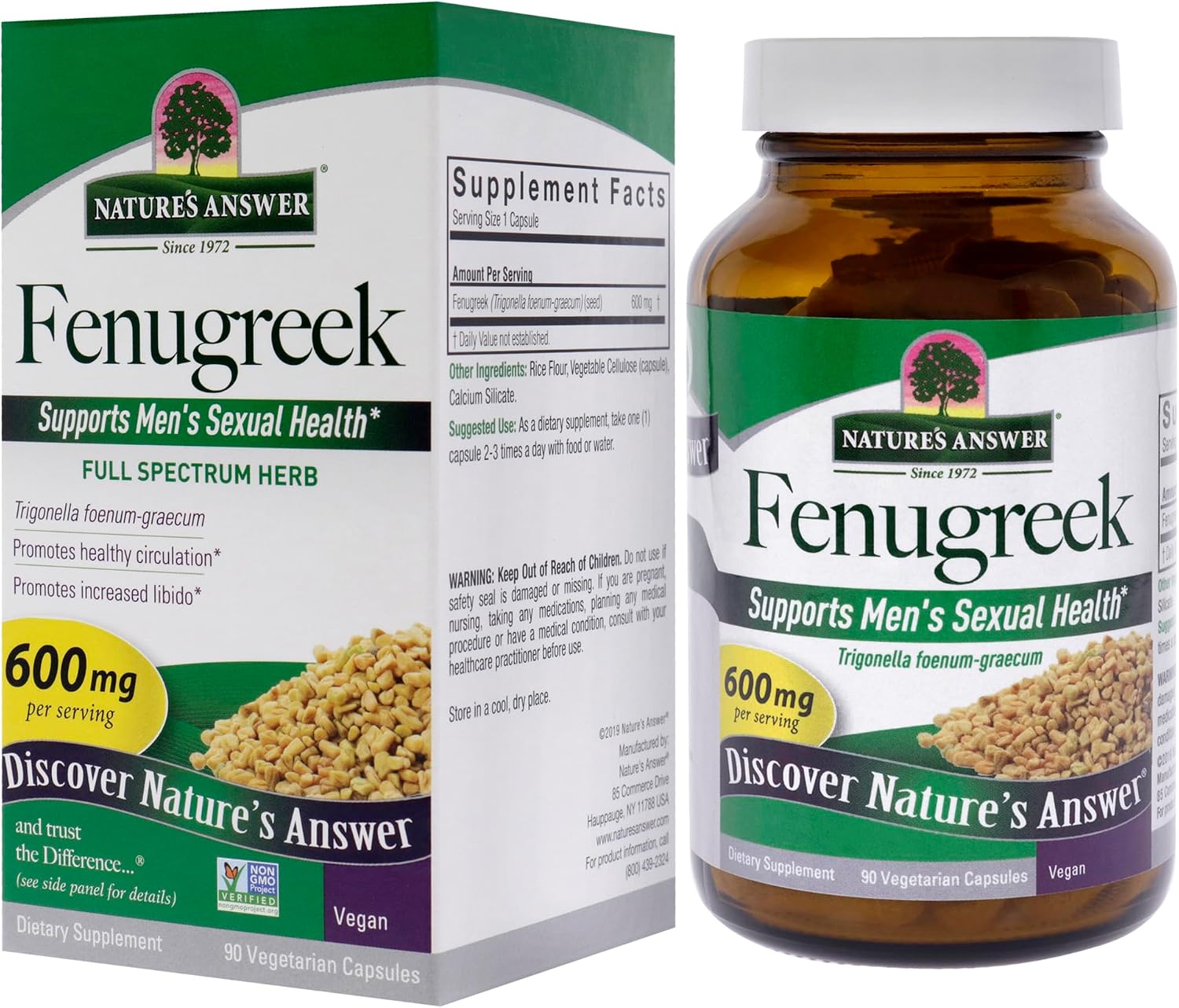 Nature's Answer Fenugreek Seeds - 90 Tablets