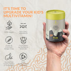 Gominolas Multivitamínicas Completas para Niños - con Omega 3,6,9, Vitamina B12, Ácido Fólico, Yodo, Vitamina C, Zinc - Multivitamínico Diario Vegano Premium para Niños 2+ (60 Gominolas)