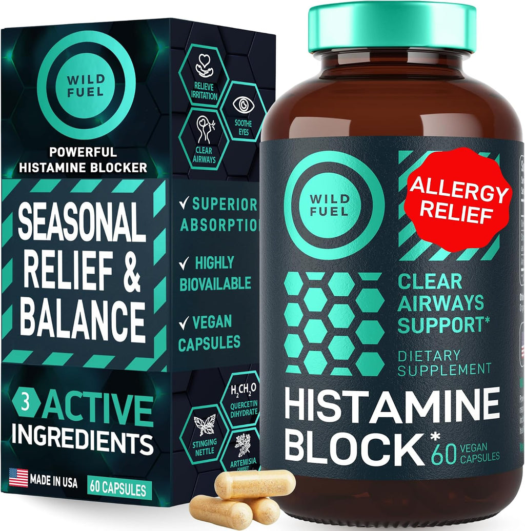 Histamine Block 10:1 Flavonoids de WILD FUEL - Quercetina, Ortiga y Artemisia - 60 Cápsulas