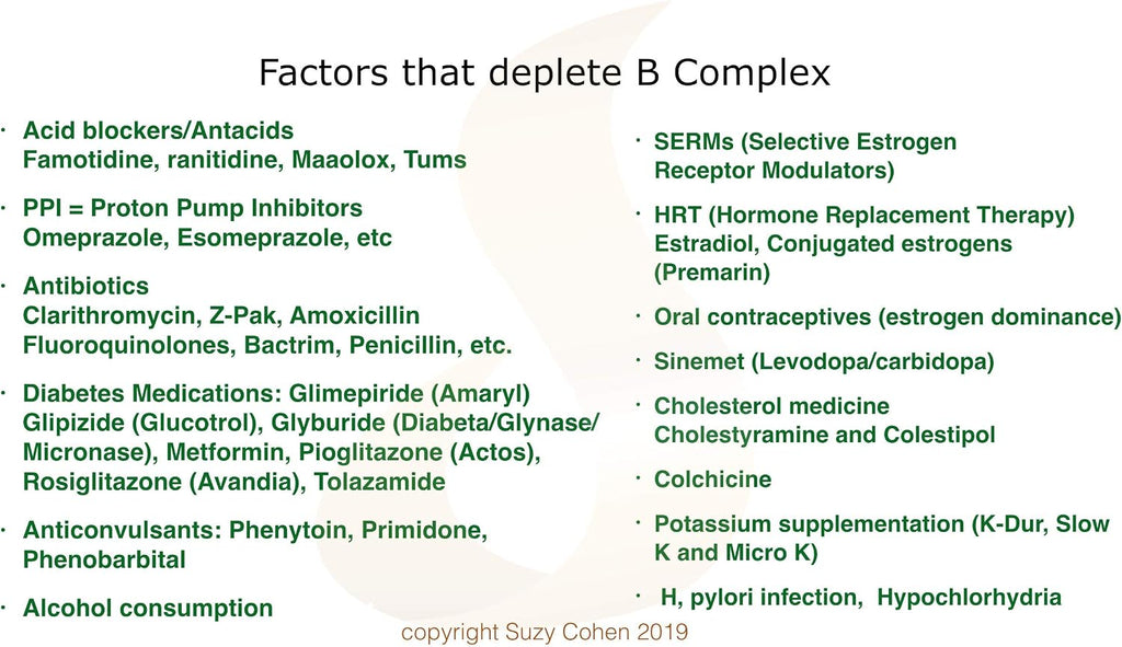 Script Essentials Suzy Cohen, Mito B Complex - Suplemento de Complejo B con 5-MTHF y Adeno B12, 60 Cápsulas