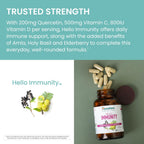 Himalaya Hello Immunity con Quercetina - 60 Comprimidos (500 mg) - Suplemento de Apoyo Inmunológico con Bioflavonoides y Antioxidantes - Vegano, No-GMO, Sin Gluten