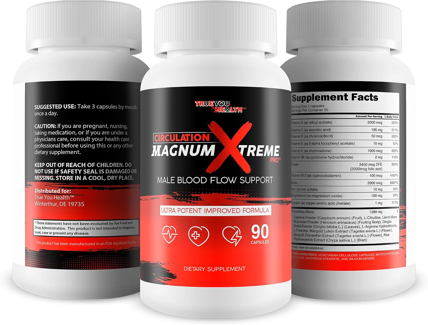 Circulation Magnum Xtreme Pro - Suplemento Avanzado para la Circulación Sanguínea