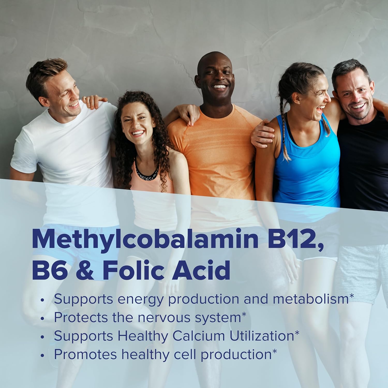 Superior Source No Shot Vitamina B12 Metilcobalamina 1000 mcg, B6 y Ácido Fólico 800 mcg - 60 Comprimidos Sublinguales