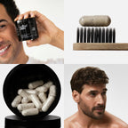 WELLBEL Men Complemento para Cabello, Piel y Uñas, Vegano, Sin Gluten y No GMO, 90 Cápsulas