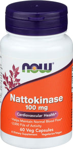 NOW Foods Nattokinasa 100 mg, 60 Cápsulas