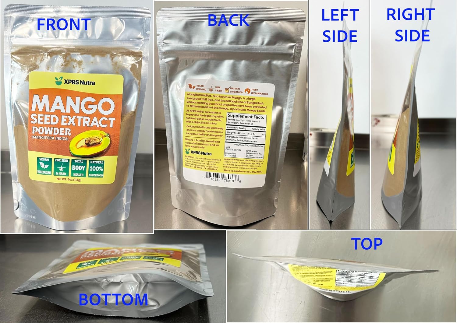XPRS Nutra Extracto de Semilla de Mango Africano - 113g