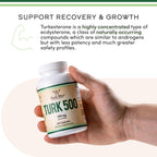 Turkesterone 500 mg, 120 cápsulas - Extracto de Ajuga Turkestanica estandarizado al 10%