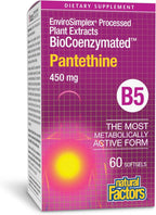 Natural Factors BioCoenzymated Pantethine - 60 Cápsulas Blandas