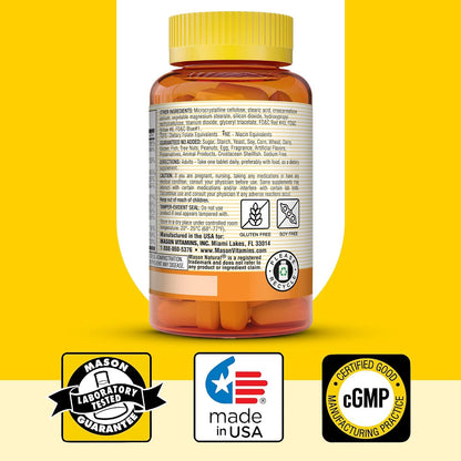 MASON NATURAL Stress B Complex con – Individuos con altos niveles de estrés, ya que las vitaminas B participan en – Image 6