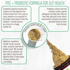 Pre + Probiotic Powder for Dogs with Digestive Enzymes - Sabor a Hígado de Ternera Natural - 120 Dosis
