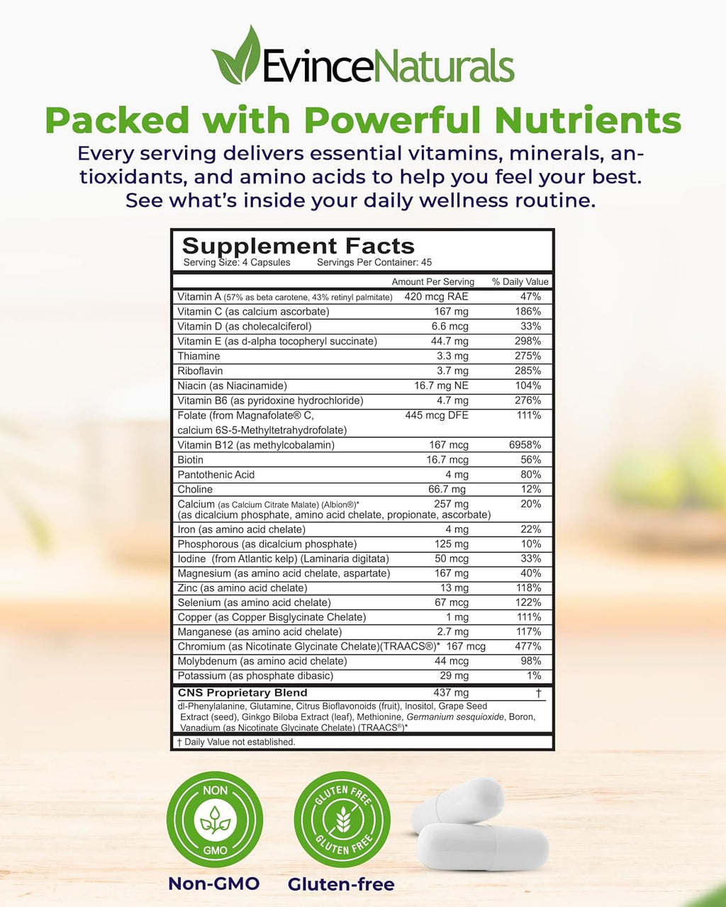 EP BalancePlus Multivitamínico para Adultos, 180 Cápsulas