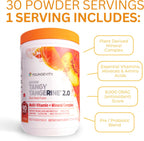 Youngevity Beyond Tangy Tangerine 2.0 Citrus Peach Fusion Complejo Multivitamínico y Mineral - Hecho con Alimentos Naturales e Integrales | 8.000 ORAC (Paquete de 6)