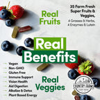 Country Farms Super Fruits and Veggies – Cápsulas de Frutas y Verduras, 30 Servicios