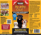 HealthyCoat Suplemento para Perros con Omega 3 y 6, Sabor a Tocino - 1 Galón