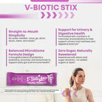 Clean Nutraceuticals Probióticos Vaginales para Mujeres con Extracto de Arándano, D-Manosa, Prebióticos, Equilibrio del pH, Salud Vaginal – Alternativa Probiótica Femenina a las Gominolas - 20 Sticks