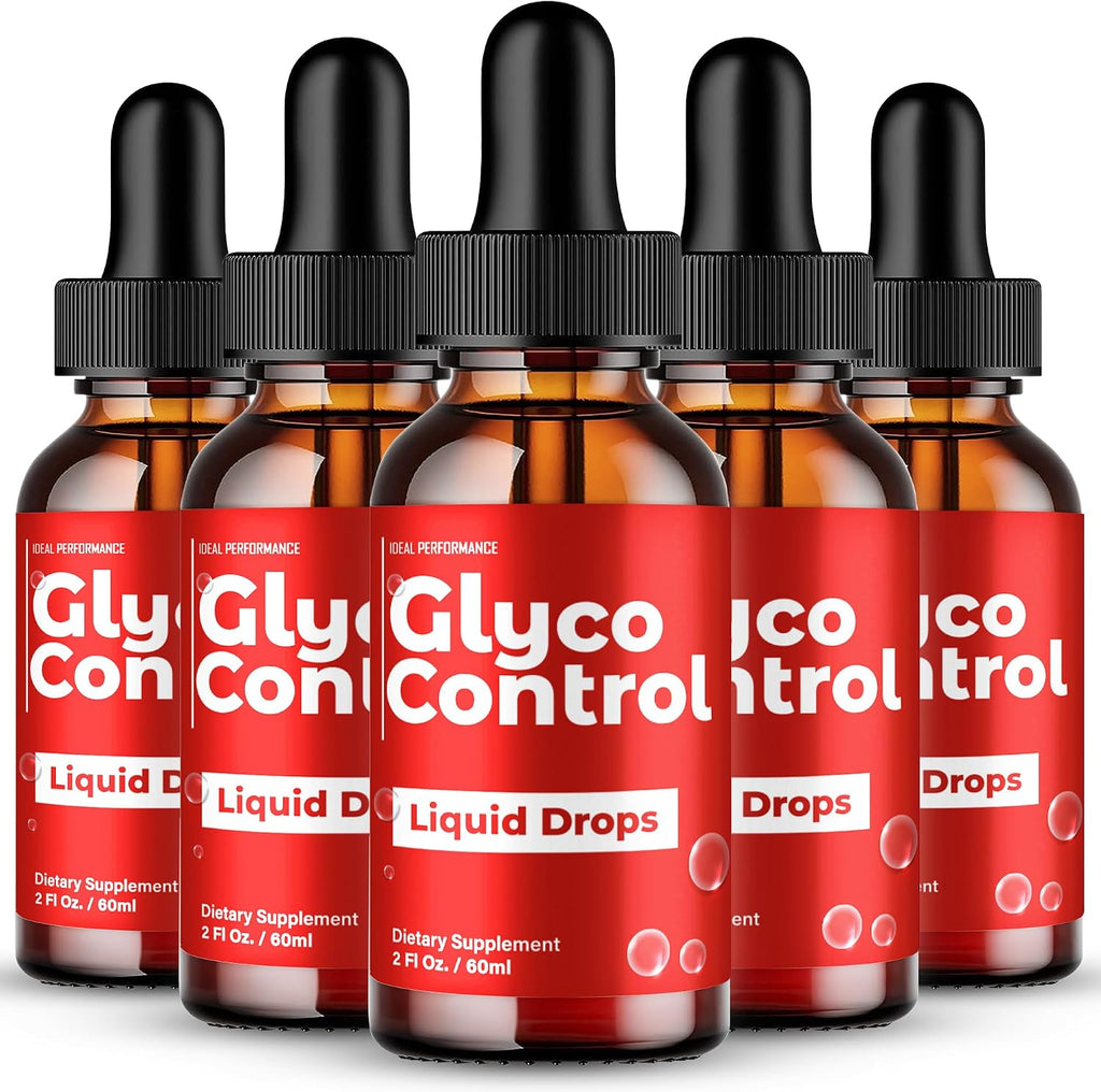 Glyco Control Drops – Gotas Líquidas de Fórmula Natural para la Salud Sanguínea (5 Envases)