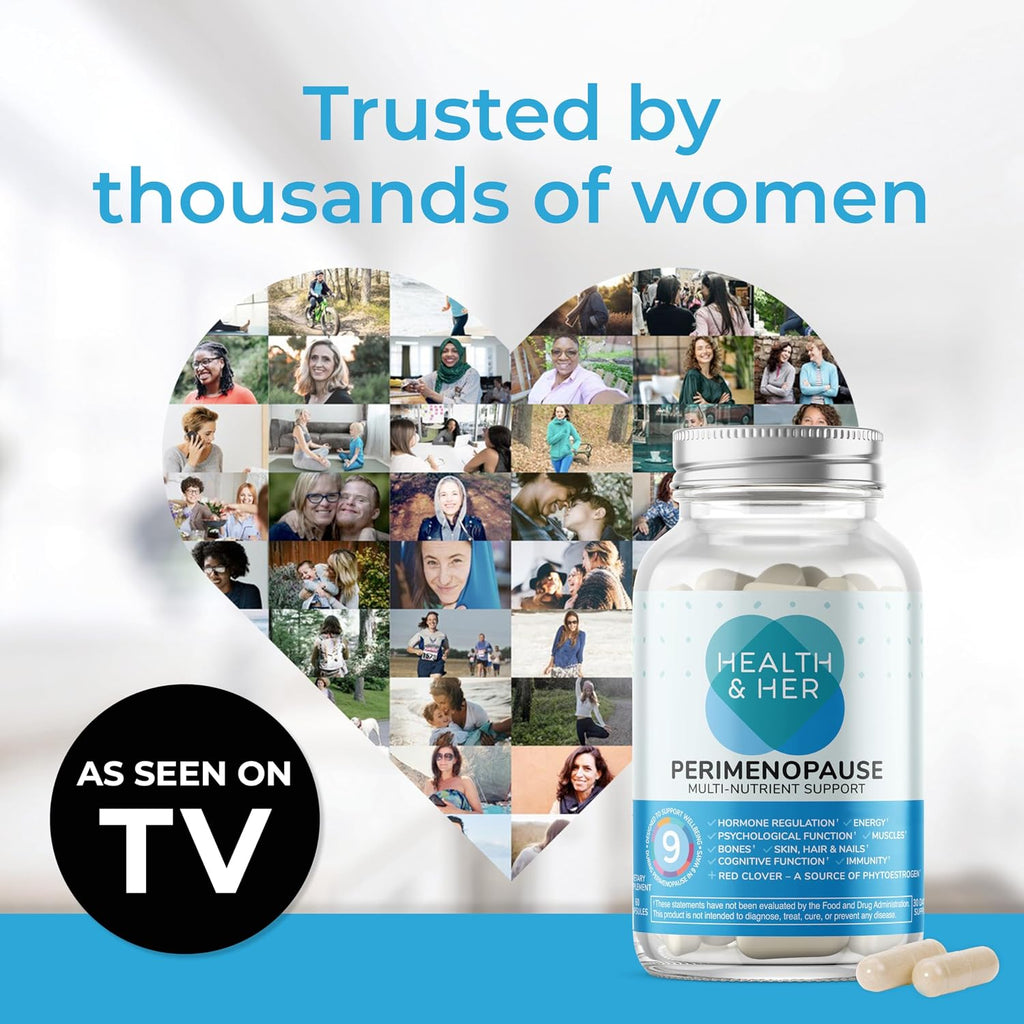 Health & Her Suplemento para la Perimenopausia (60 Cápsulas)