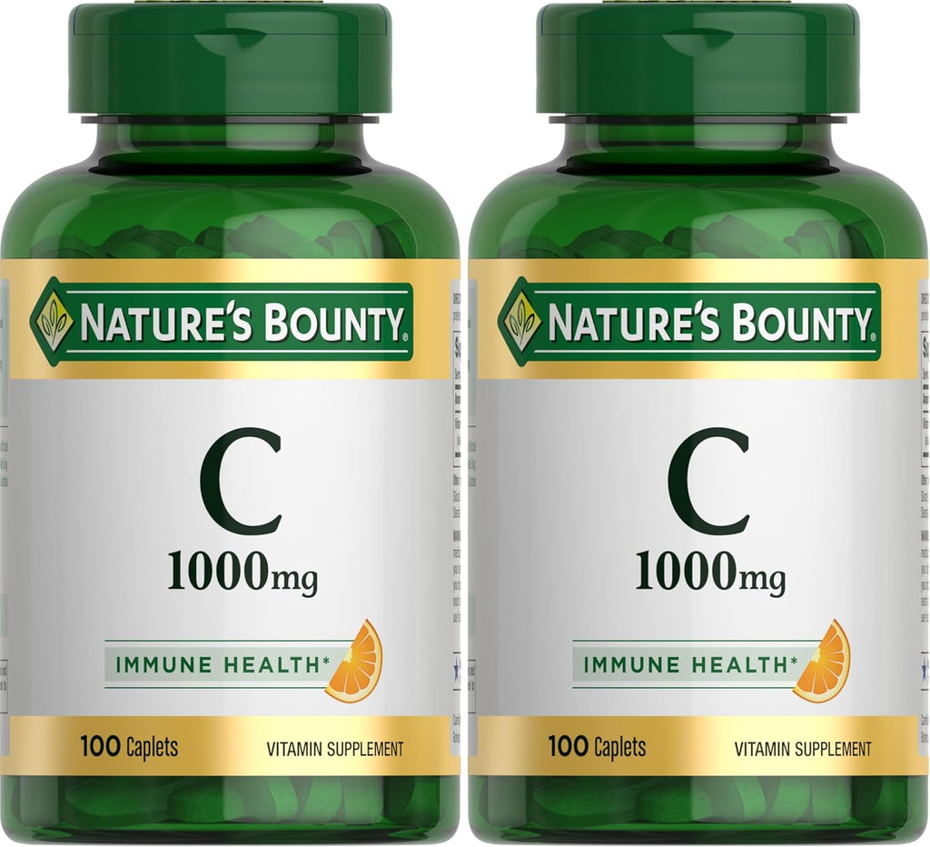Nature's Bounty Vitamin C 1000 mg, Immune Support, Antioxidant, 100 Tablets