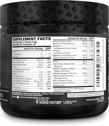 Jacked Factory Vita XT Performance Vitamin – Fibra prebiótica (inulina orgánica): Ayuda a mantener una flora – Image 8