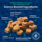 NaturVet Probióticos y Enzimas Avanzados PB6 - Chews blandos para perros, 120 unidades