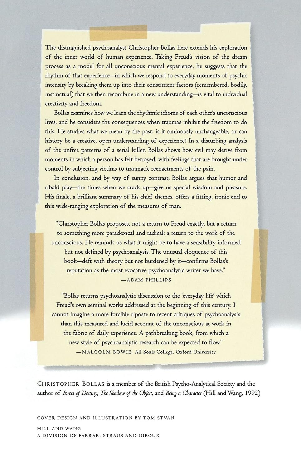 Cracking Up: The Work of Unconscious Experience