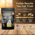 Ganador de Peso para Perros con Soporte de Piel y Pelo - Suplemento de Alto Contenido Calórico para Aumentar Masa Muscular - 90 Raciones