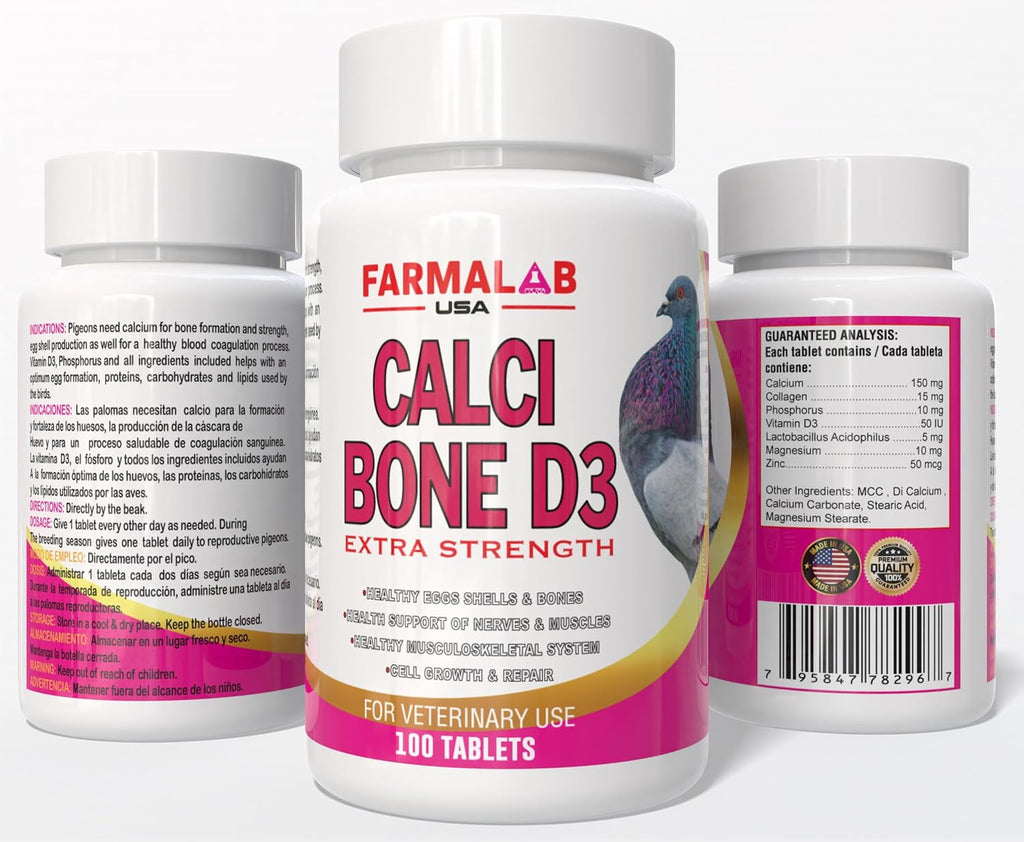 B12-5500 para Palomas - Complemento de Vitamina B12 y Hierro - 60 Comprimidos