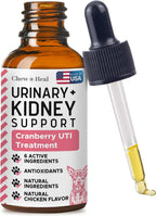 Apoyo Urinario y Renal para Perros - 59 ml de Suplemento de Riñón y Arándano - Salud del Tracto Urinario y Función Inmune - Fabricado en EE. UU.