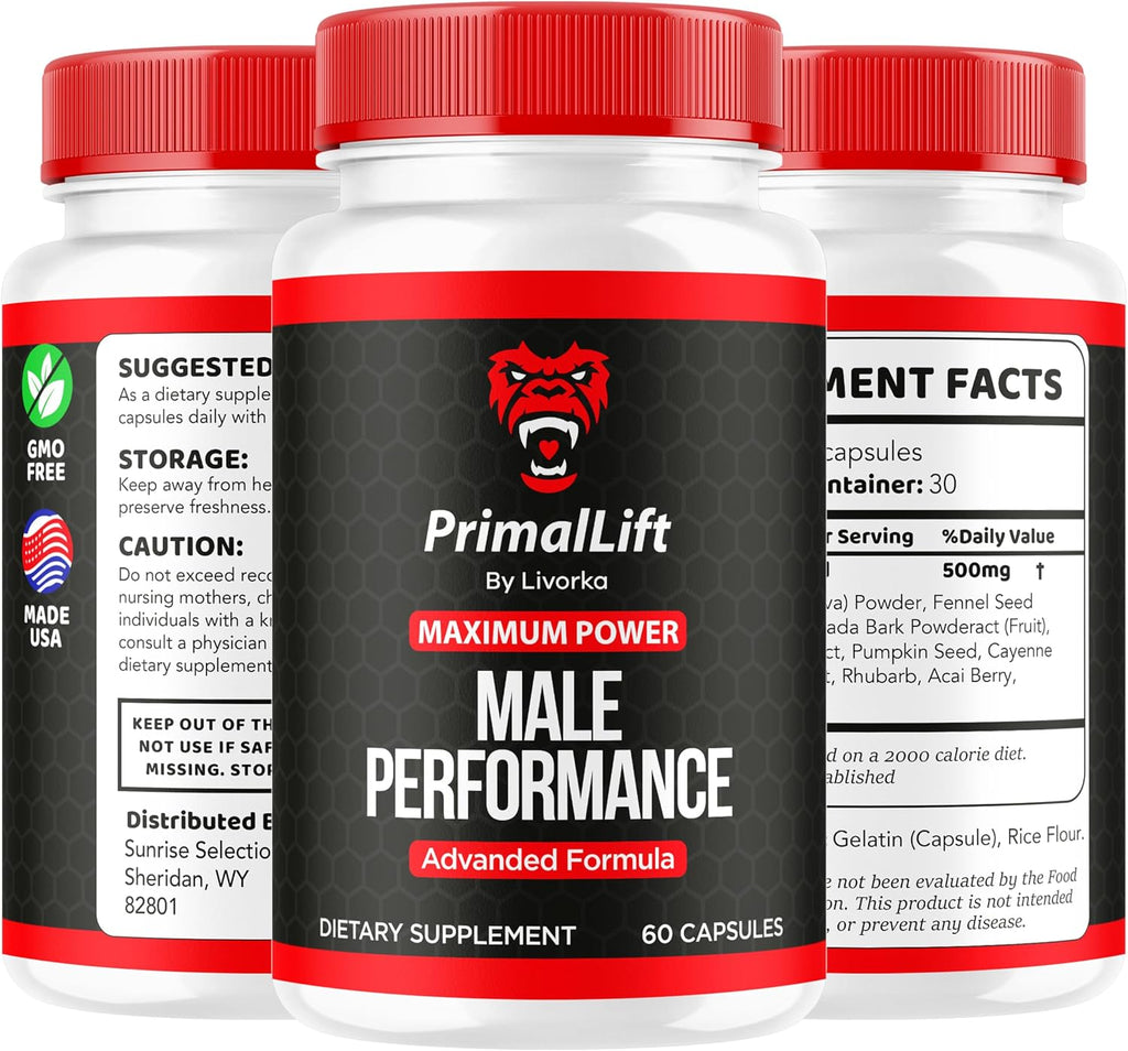 Primal Lift for Men - Complemento Multivitamínico - 5 Pack, 300 Cápsulas