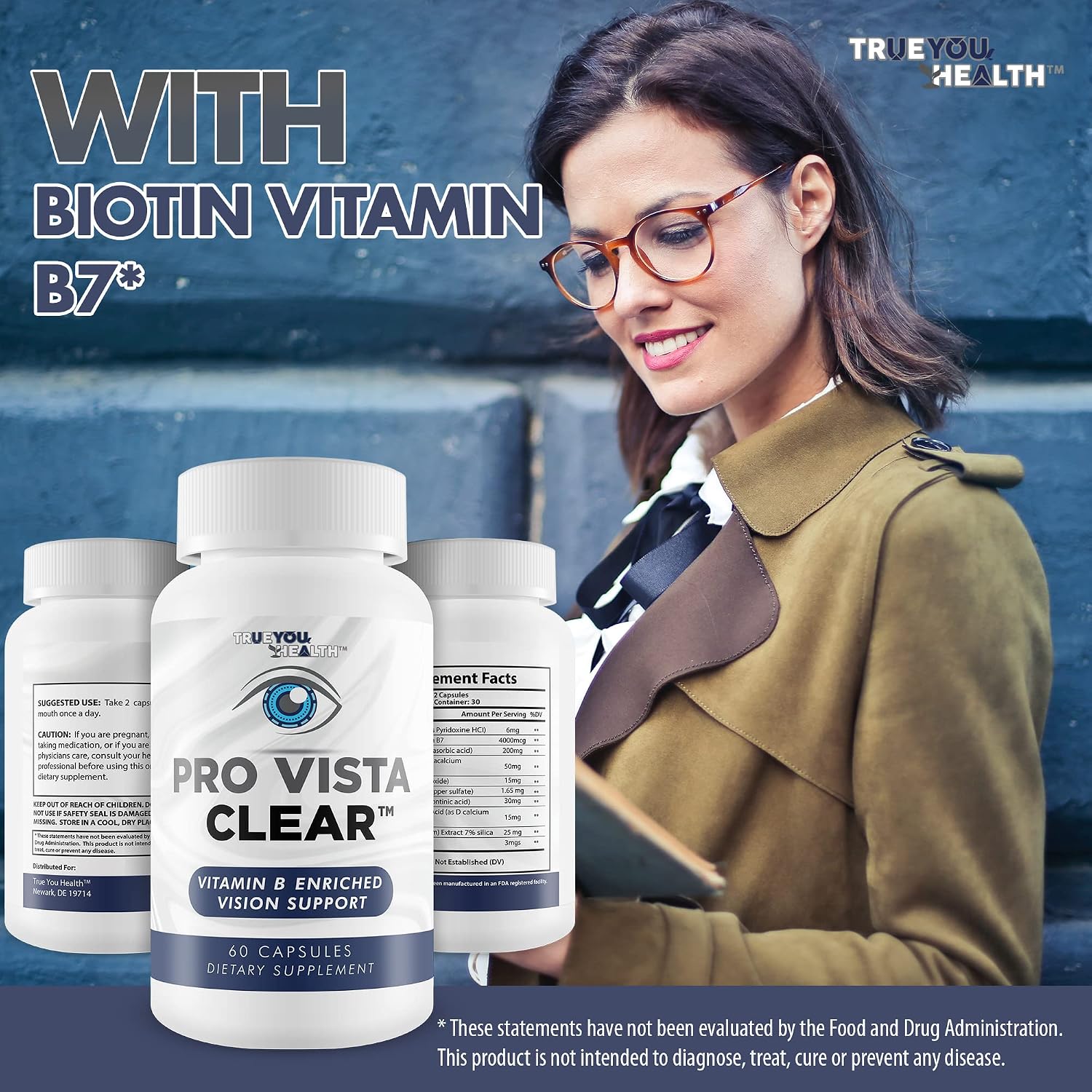 Pro Vista Clear para los Ojos - Apoyo Visual Enriquecido con Vitamina B