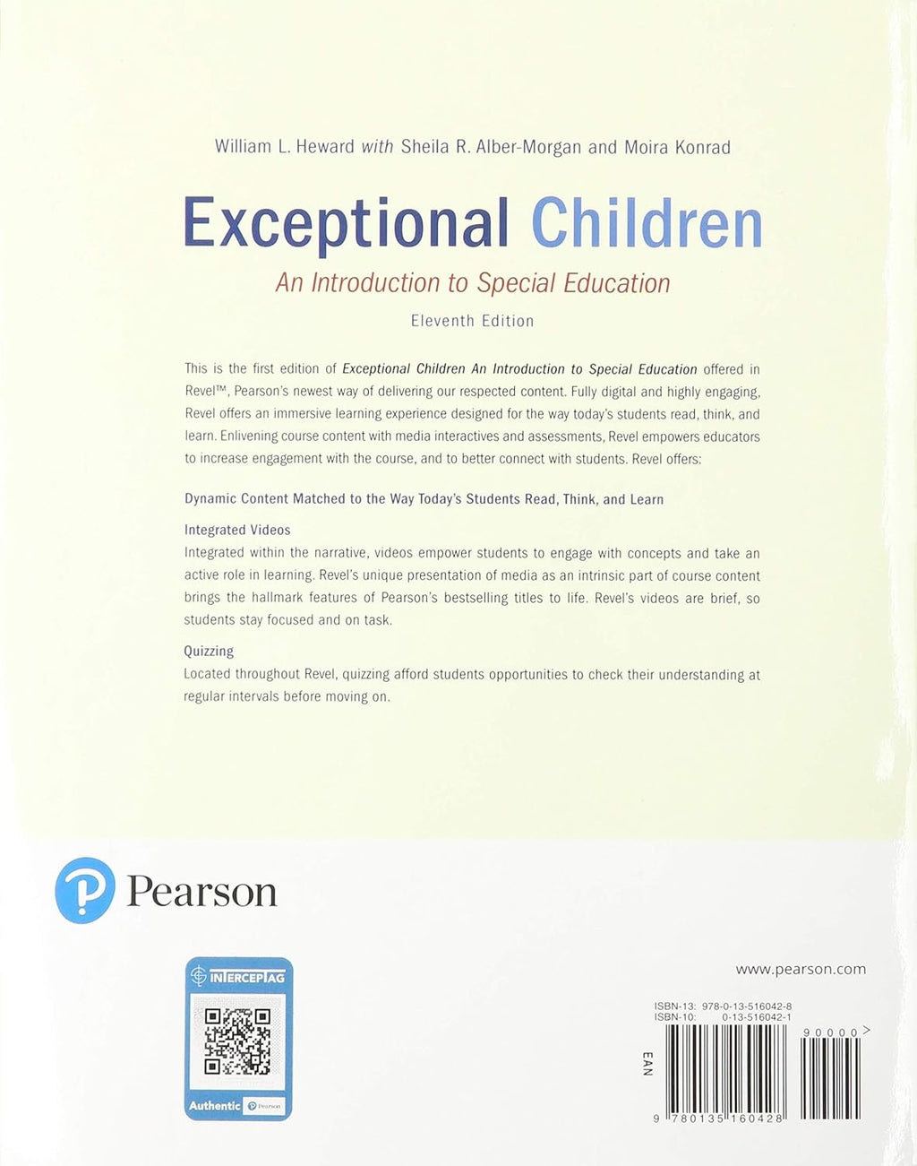 Exceptional Children: An Introduction to Special Education