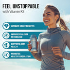 MERRY VITA Vitamina D3 K2 10000 UI + 200 mcg MK7 - 300 Cápsulas Blandas Veganas