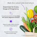 Vitaminas Prenatales Whole Food - 120 Cápsulas - Apoyo Natural para la Salud Materna y Fetal