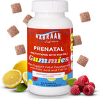 NAHRAAN HEALTH Gominolas Prenatales Halal con DHA y Ácido Fólico - 60 Gominolas, 30 Días