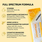 Noobru Advantage Nootropic - Suplemento de Nootrópicos con 11 Ingredientes Activos - 20 Sobres Sabor Fresa Limón