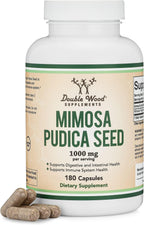 Cápsulas de Semilla de Mimosa Pudica (180 Cápsulas, 3 Meses) 1000mg, Apoyo Digestivo, de Double Wood