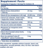 Life Extension Bone Restore Elite – Complemento de Calcio con K2, D3, Magnesio, Boro y Zinc