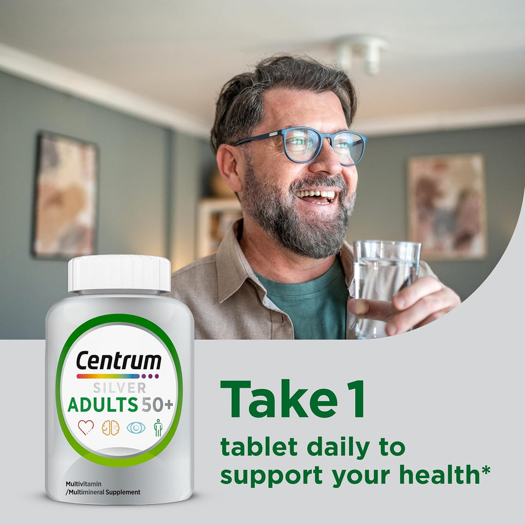Centrum Silver Multivitamínico para Adultos 50+ - 220 Comprimidos