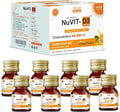 Nuvit D3 Vitamina D3 60000 IU Nano Shots - 8 unidades de 5 ml (Sabor Naranja Sin Azúcar)