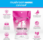 Om Mushroom Matrix Pet Turkey Tail - Polvo de Hongo Orgánico para Perros y Gatos, 100g