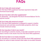 Pink Stork Suplemento PMS para Mujeres - con Vitex, Ashwagandha, Maca y 10 Vitaminas y Minerales - 60 Cápsulas