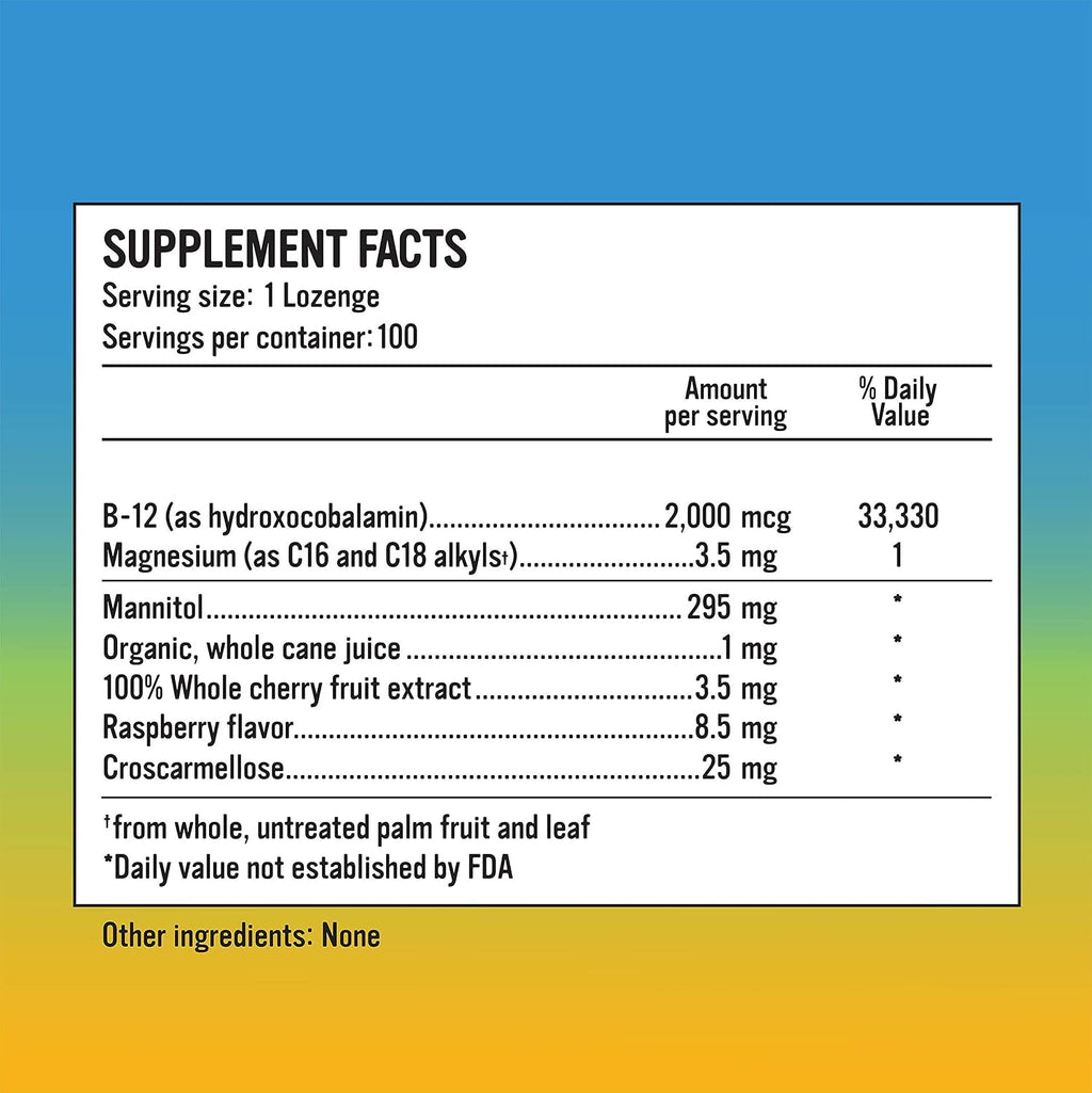 Alkaline for Life Rise Well Vitamina B12 2000 mcg Sublingual Vegano